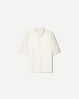 Camisa manga corta con lino de Bershka en Camisas para argentina