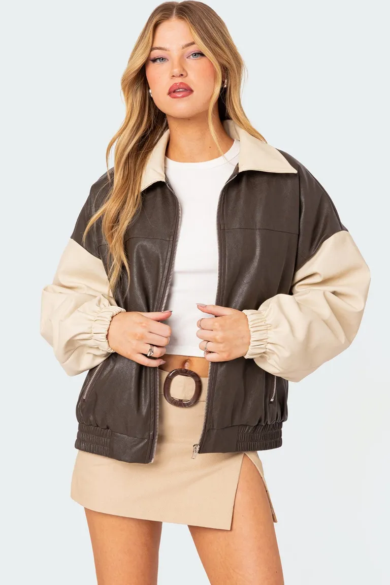 Campera bomber ecuero sintético de Edikted en Chaquetas para argentina