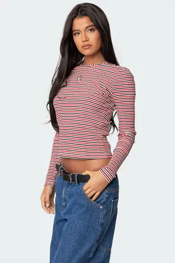 Remera corina rayas manga larga de Edikted en Remeras para argentina