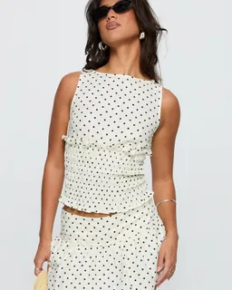 Top lino roxee fruncido de Princess Polly en Tops para argentina