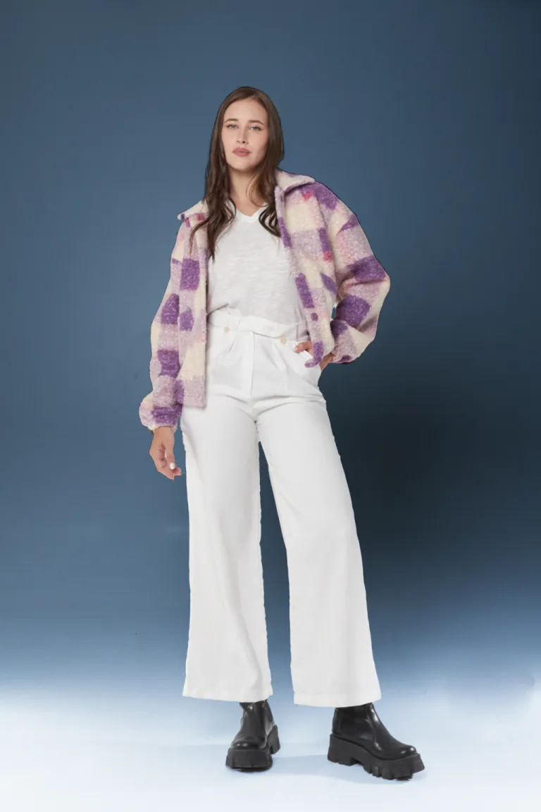 Chaqueta de estampado a cuadros para mujer de Apricot en Chaquetas para argentina