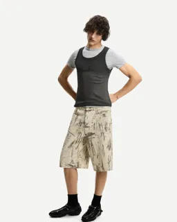 Bermuda baggy estampada de Bershka en Bermudas y Shorts para argentina