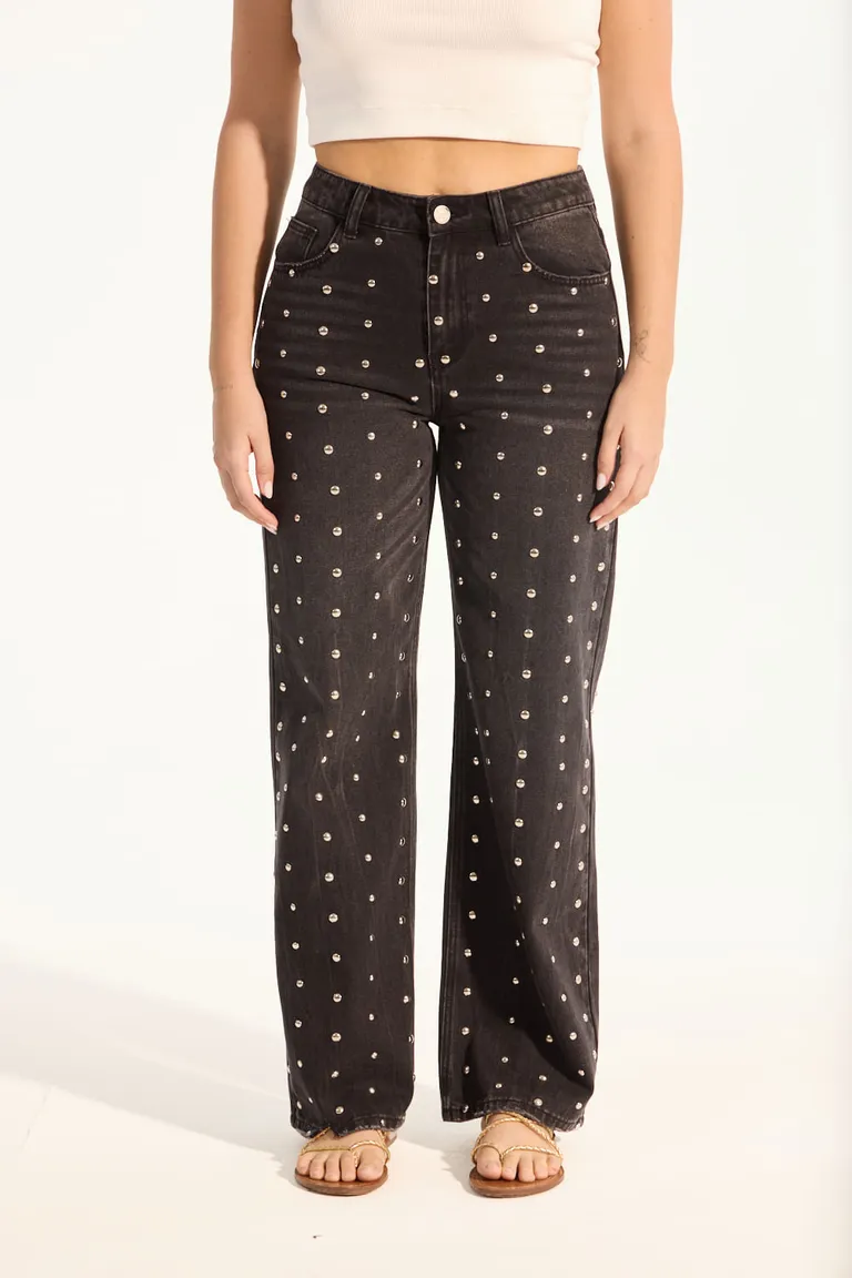 Pantalón recto con estampado estelar, una prenda elegante y versátil para mujeres de Portsaid en Pantalones para argentina