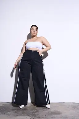 Pantalón Ancho Cinturón de Cheta Jeans en Pantalones para argentina