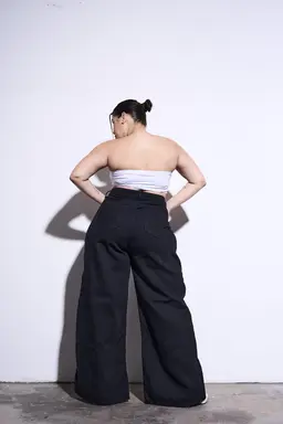 Pantalón Ancho Cinturón de Cheta Jeans en Pantalones para argentina