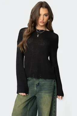 Sweater tejido liviano hombros caídos de Edikted en Buzos y Sweaters para argentina