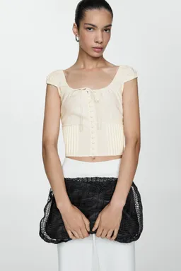 Top crop botones de Mango en Tops para argentina