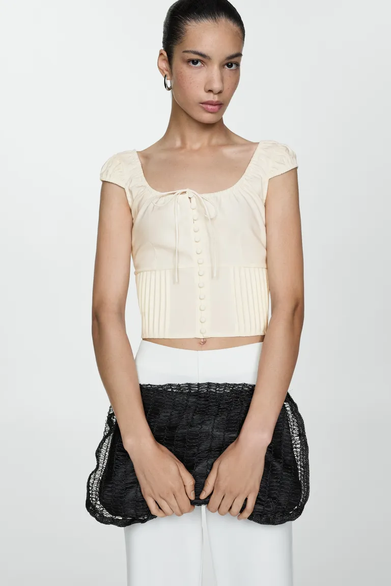 Top crop botones de Mango en Tops para argentina
