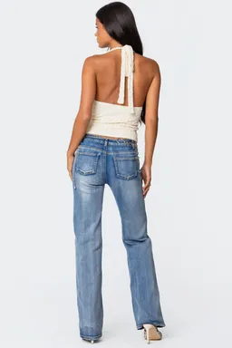 Top halter textura sauce de Edikted en Tops para argentina
