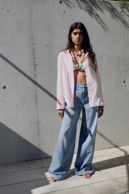 Jean wideleg con pinzas de Mango en Pantalones para argentina