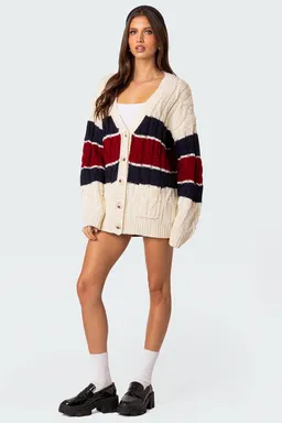 Cárdigan cable knit oversized tinsley de Edikted en Buzos y Sweaters para argentina