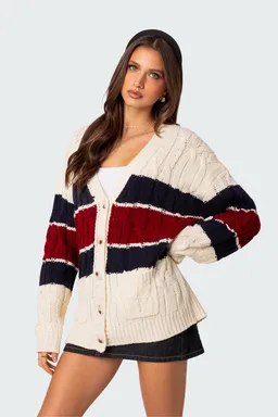 Cárdigan cable knit oversized tinsley de Edikted en Buzos y Sweaters para argentina