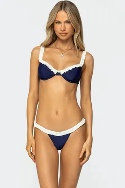 Top bikini con volantes de Edikted en Swimwear y Beachwear para argentina
