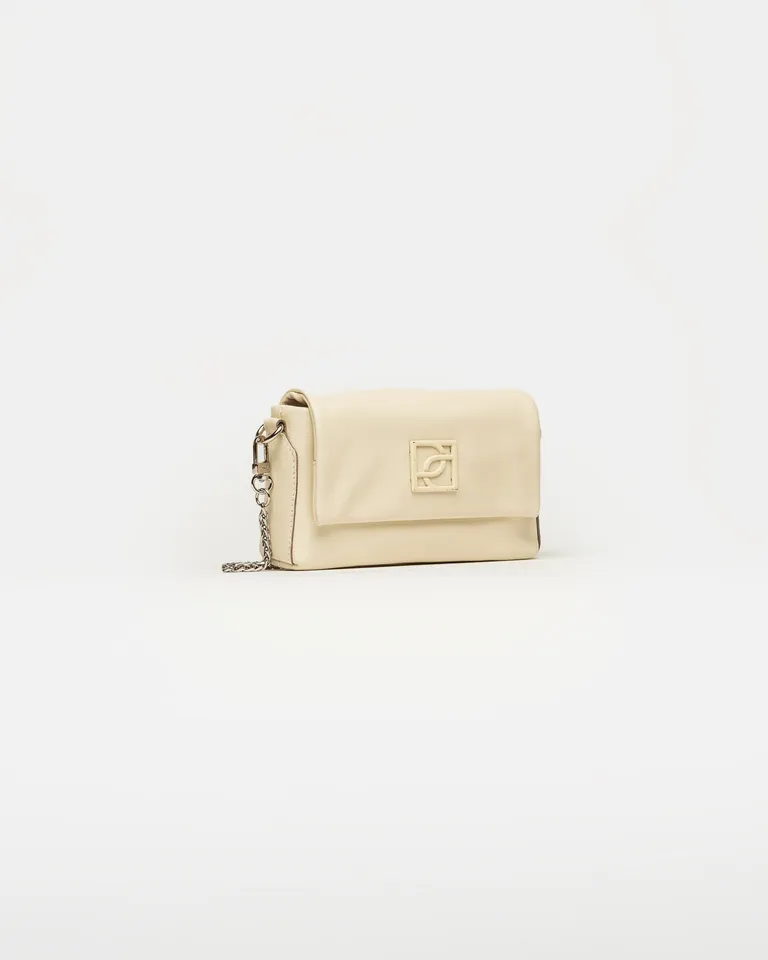 Mini cartera rectangular con solapa frontal y correa de cadena metálica desmontable para mujer de Prüne en Bolsos y Carteras para argentina