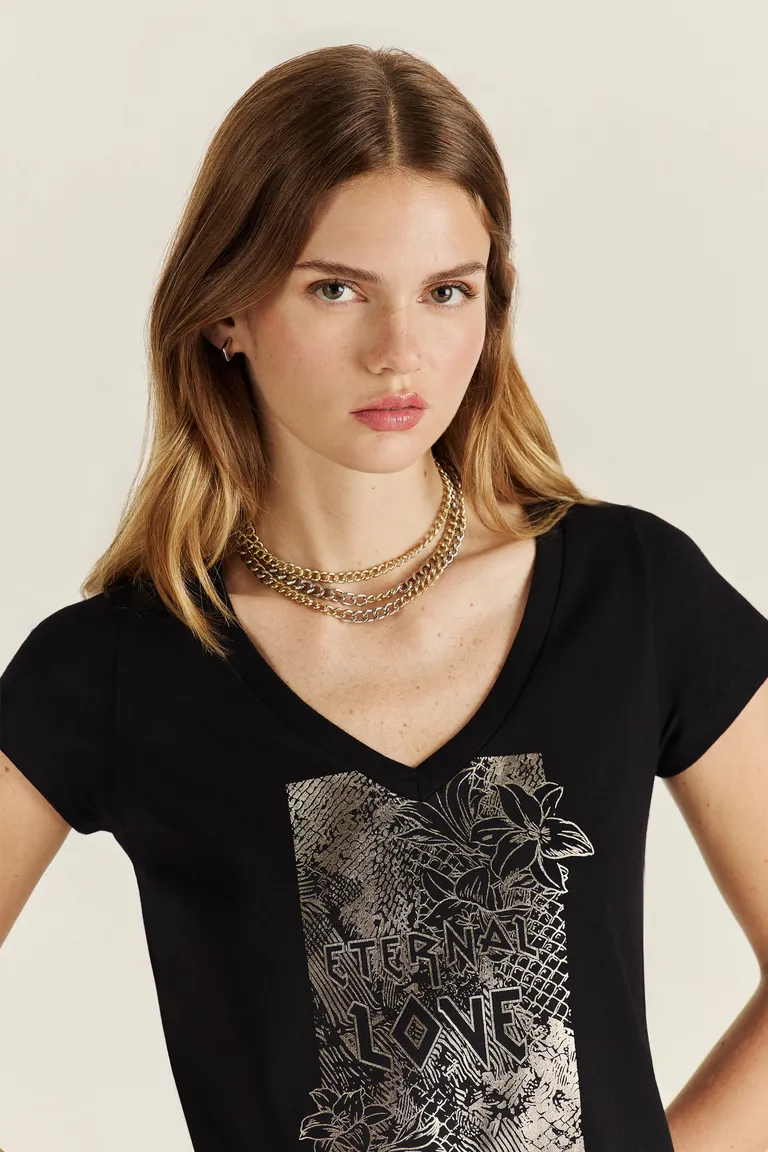 Remera de algodón con estampa exclusiva y corte relajado para un look de verano audaz de Tucci en Remeras para argentina