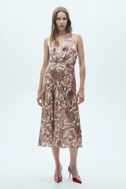 Vestido estampado con lazo de Mango en Vestidos para argentina