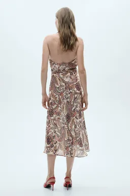 Vestido estampado con lazo de Mango en Vestidos para argentina