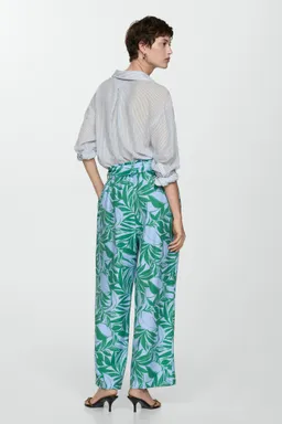 Pantalón estampado lazo de Mango en Pantalones para argentina