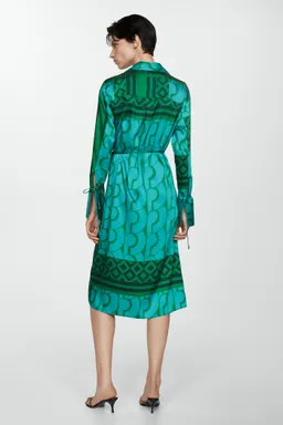 Vestido estampado con lazo de Mango en Vestidos para argentina