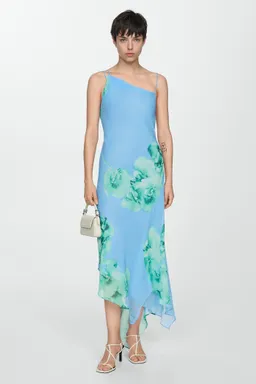Vestido asimétrico floral de Mango en Vestidos para argentina