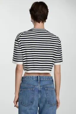 Remera corta rayas de Mango en Remeras para argentina
