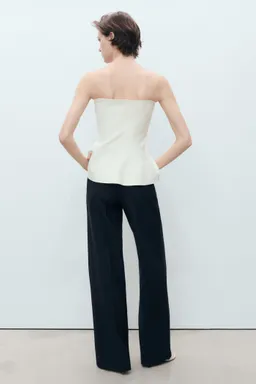 Pantalón recto botones contraste de Mango en Pantalones para argentina