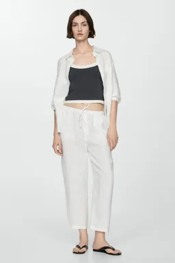 Pantalón jogger lino de Mango en Pantalones para argentina