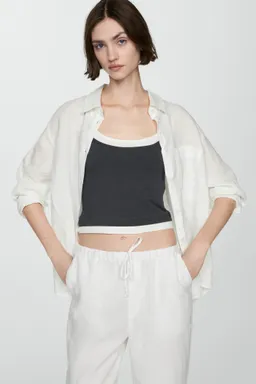 Pantalón jogger lino de Mango en Pantalones para argentina