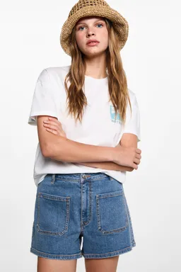 Shorts jean con bolsillos de Mango Teen en Shorts para argentina