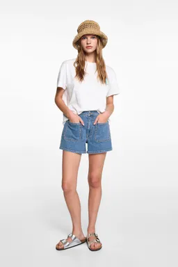 Shorts jean con bolsillos de Mango Teen en Shorts para argentina