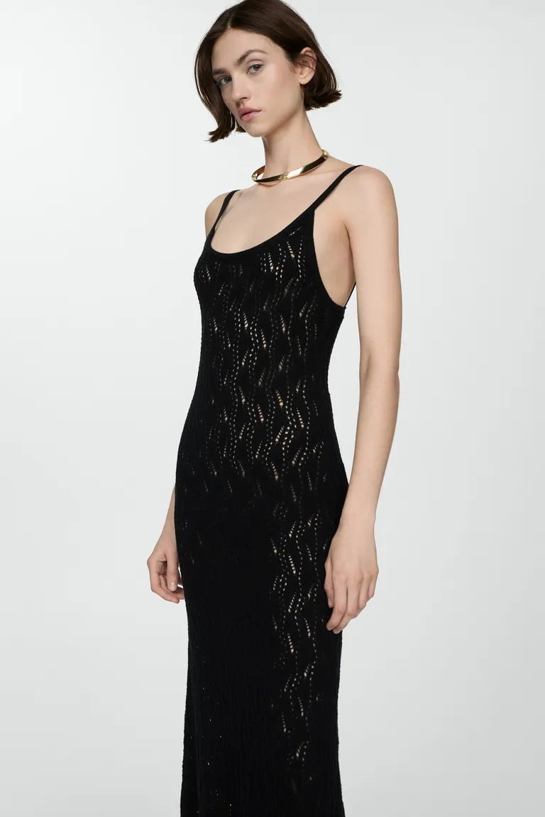 Vestido largo crochet de Mango en Vestidos para argentina