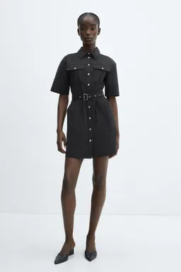 Vestido camisero con cinturón de Mango en Camisas para argentina