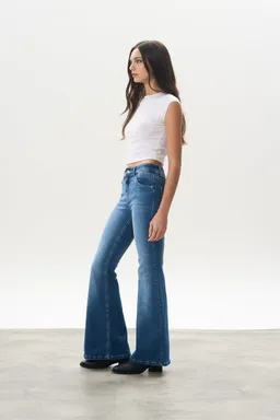 Jean denim oxford dama de Magda en Pantalones para argentina