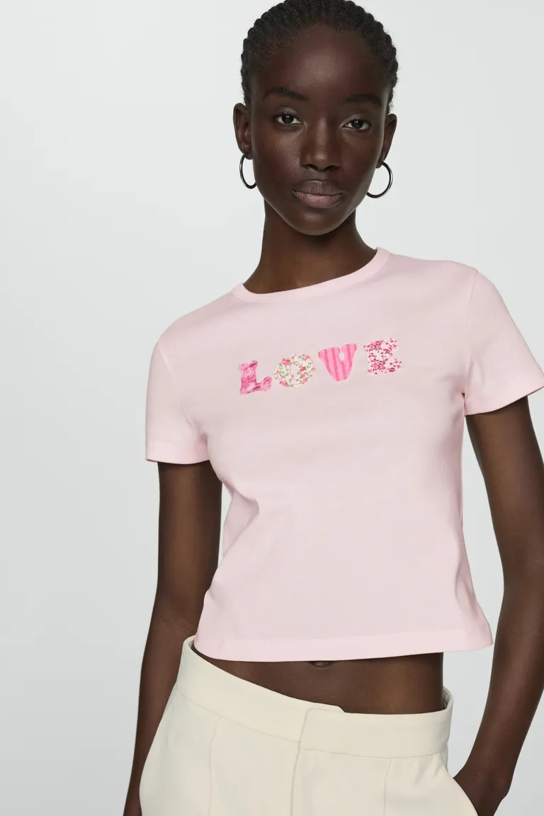 Remera algodón estampada de Mango en Remeras para argentina