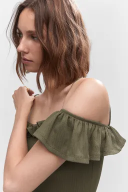 Vestido textura volante de Mango en Vestidos para argentina