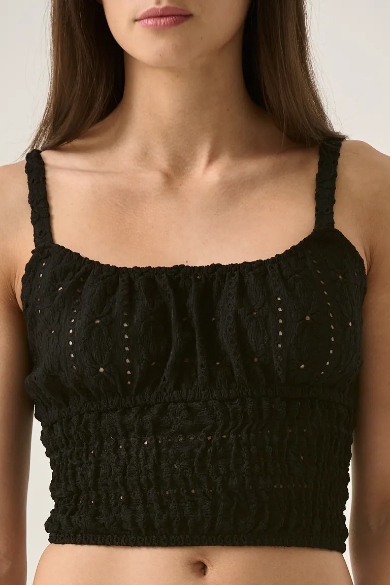 Top negro de diseño minimalista y elegante para mujer de Sweet en Tops para argentina