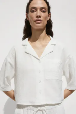 Camisa algodón manga corta de Mango en Camisas para argentina