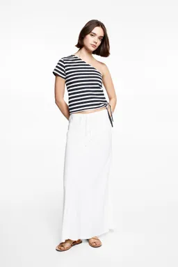 Camiseta asimétrica con lazo de Mango Teen en Tops para argentina