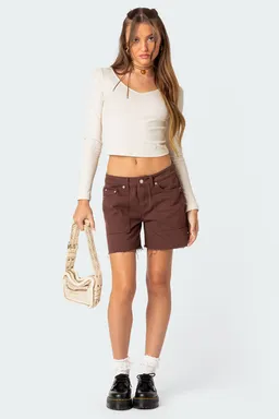 Short denim carpintero boyfriend de Edikted en Shorts para argentina
