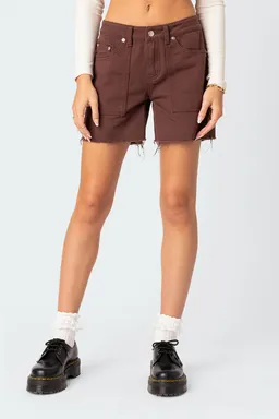 Short denim carpintero boyfriend de Edikted en Shorts para argentina