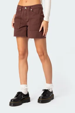 Short denim carpintero boyfriend de Edikted en Shorts para argentina