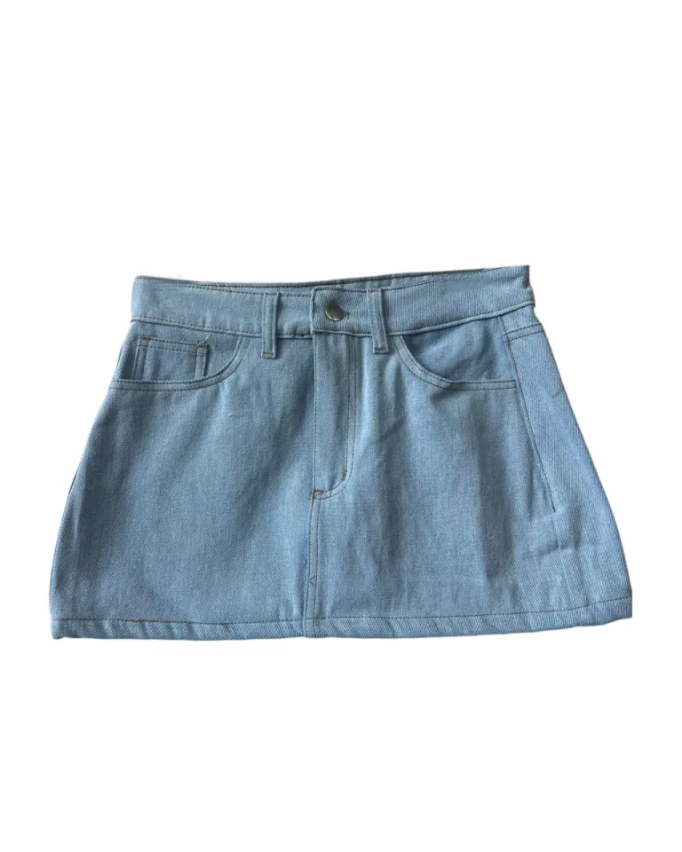 Falda de denim de corte bajo para mujer de Audaz en Faldas para argentina
