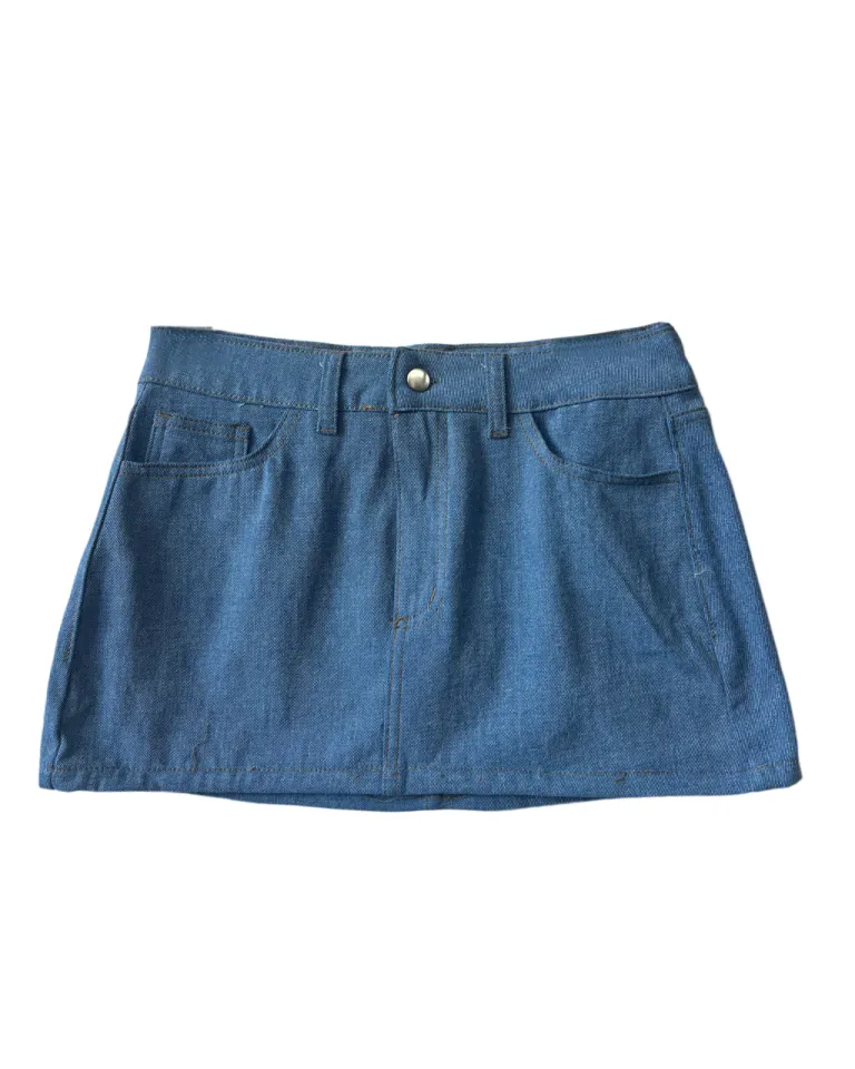 Falda de denim de corte bajo para mujer de Audaz en Faldas para argentina