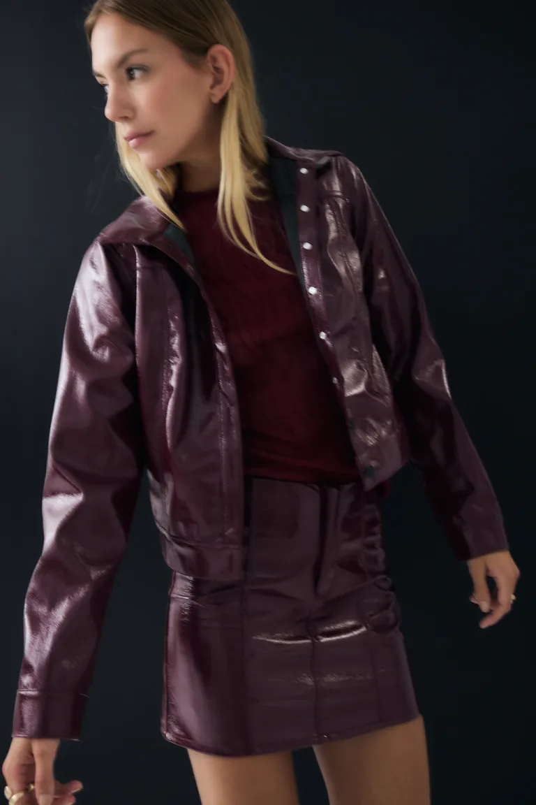 Chaqueta de charol con diseño atemporal y elegante para la mujer de Audaz en Chaquetas para argentina