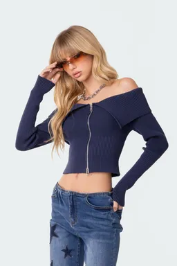 Top tejido doble cierre de Edikted en Buzos y Sweaters para argentina