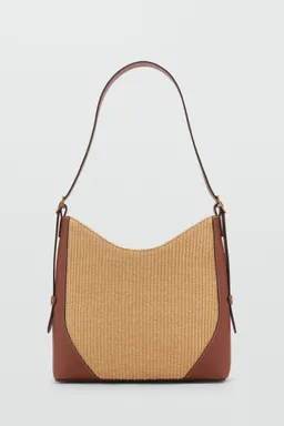 Bolso hombro símil rafia de Mango en Bolsos y Carteras para argentina