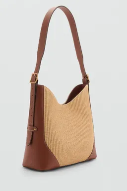 Bolso hombro símil rafia de Mango en Bolsos y Carteras para argentina
