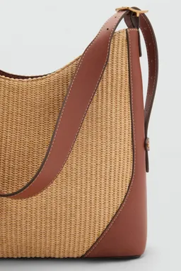 Bolso hombro símil rafia de Mango en Bolsos y Carteras para argentina