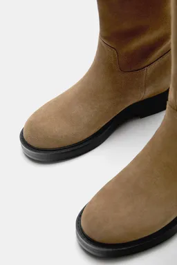 Botas planas piel de Pull&Bear en Botas y Botinetas para argentina