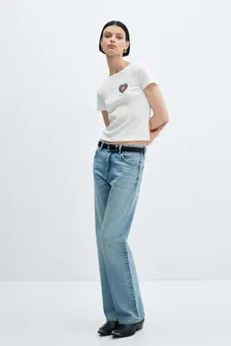 Remera algodón con mensaje de Mango en Remeras para argentina